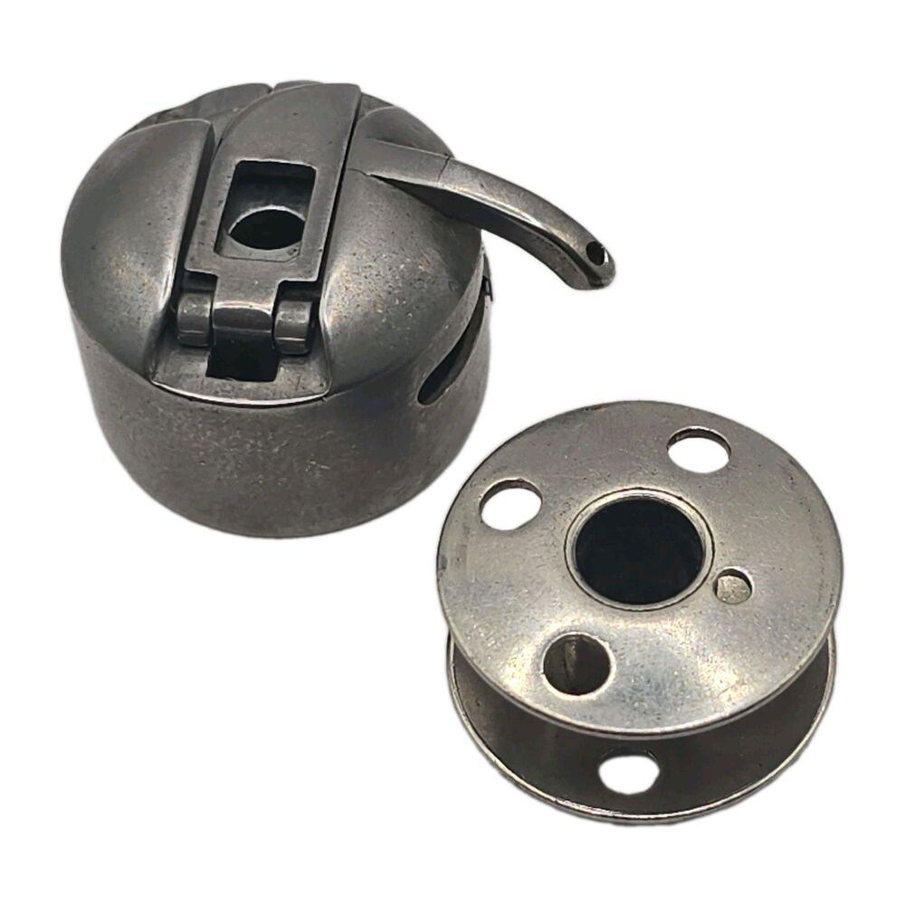 Vintage GENUINE Singer SIMANCO 43725 Case & Bobbin Fits 221 222 Featherweight